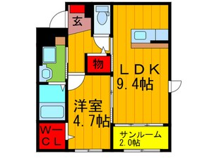 クリール　ボッシュT＆Kの物件間取画像